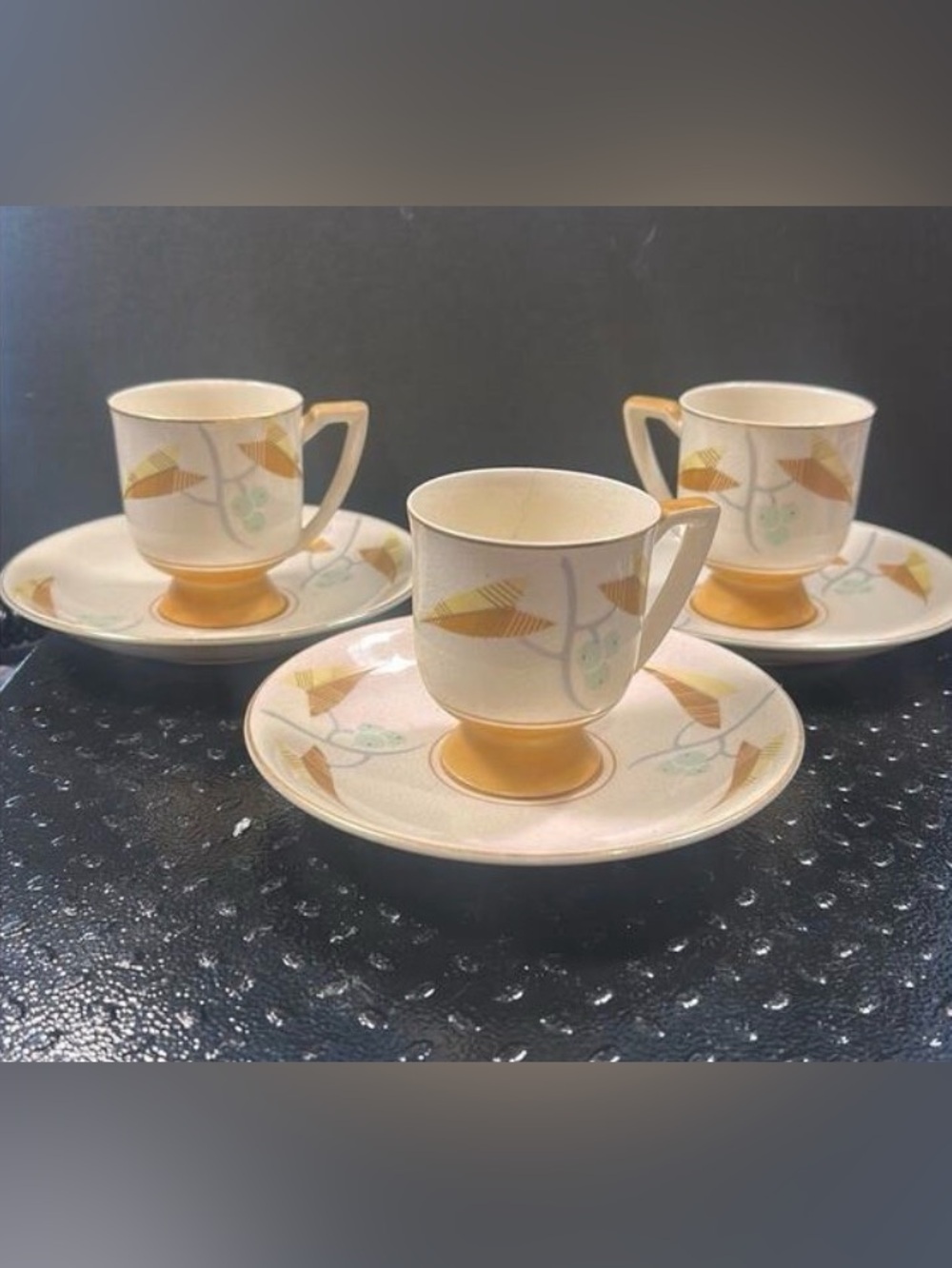Rare Signed CPO Mini Tea Cup and Saucer - 1